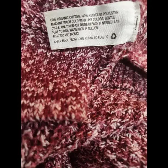 Universal Thread M Womens Knit Sweater Pink Red White Mixed Colors Size Medium - Picture 10 of 10